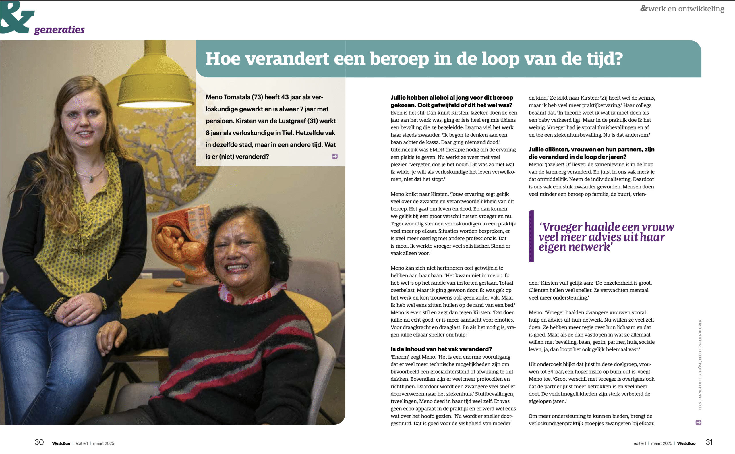 editorial fotografie voor magazine Werk & Zo